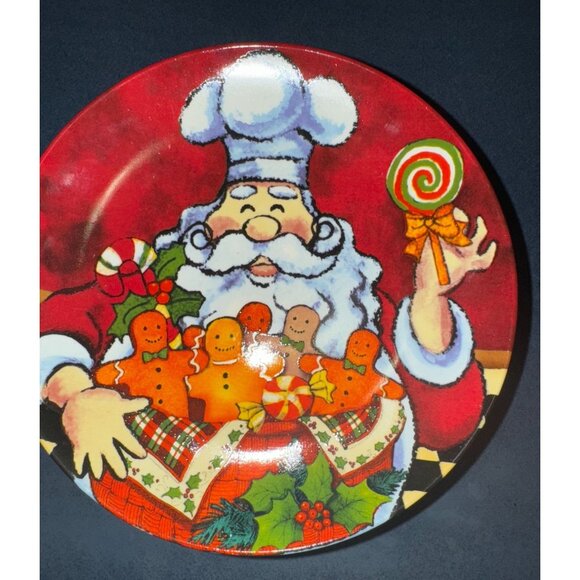 Christmas Santa Plates Set 8 - Picture 10 of 12